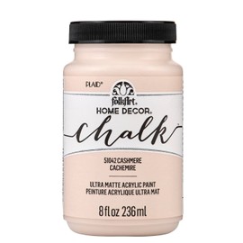FolkArt Home Décor Chalk Paint, Cashmere 8 fl oz Acrylic Craft Paint with an Ultra Matte Finish, 51042