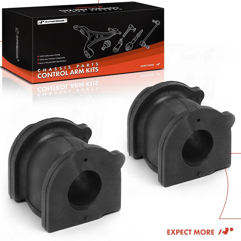 A-Premium 2 x Front To Frame Sway Bar Bushing Kit,
