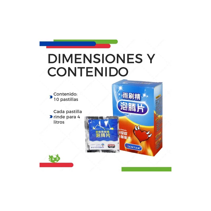 10 Piezas De Pastillas Limpiadoras Slim Company Para Vidrios, Cristales,