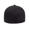 Flexfit 6277 Wooly Combed Athletic Baseball Fitted Hat Cap Black