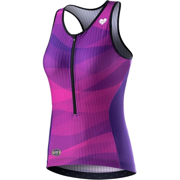 MY KILOMETRE Womens Triathlon Top Tri Singlet Racerback Performance Triathlon