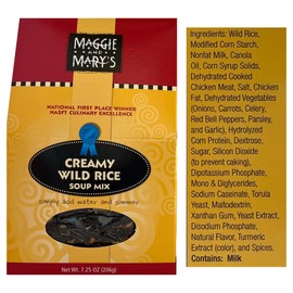 Maggie and Mary's Soup Mixes 2 Pack | 1 Creamy Wild Rice and 1 Chicken Dumpling with Assorted Recipes Card | Dry Soup Mix , Easy Just Add Water