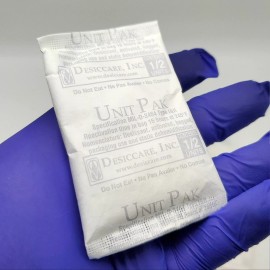 Desiccare Silica Gel Desiccant 16 Grams 3"x2" Tyvek Food Grade 800 Grams Total 50 Packs
