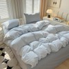 Covebett Bed Linen 155 x 220 cm Blue White Checked