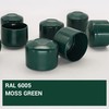 SKIR'CO RAL 6005 Fence Post Caps Round 40 mm Green