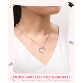 UPROMI 5th Grade Graduation Gifts, Primary Elementary School Christian Graduation Gift Ideas Decorations Grad Graduate Necklace Class of 2025 Congratulations