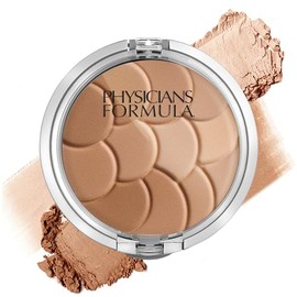Physicians Formula Magic Mosaic Bronceador multicolor, resaltado, polvo de contorno, beige cálido/bronceador claro, probado por dermatólogos, probado clínicamente