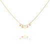 Pernille Corydon Gold Mini Coins Necklace Brushed Surface Link Chain