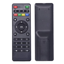 Caja de TV portátil con control remoto por infrarrojos, control remoto con ABS + material de botón de silicona, reemplazo de control remoto para televisores de entretenimiento doméstico inteligente x9