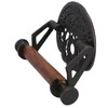 AB Tools StPancras Traditional Toilet Roll Holder Cast Iron Wooden