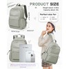 Small Green School Backpack Women, Unisex Lightweight Backpack School Bag