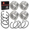 Front Rear Wheel Bearings 44x72x33mm & Ring Clip Compatible with