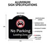SignMission Designer Series Sign - No Street Parking Anytime Tow