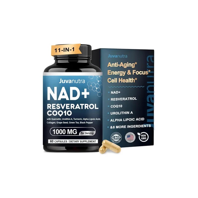 Nad Resveratrol Coq10acido Alfa Lipoicourolitina 60 Caps