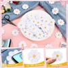 Xinnun 120 Pcs Iron on Patches, Cute Daisy Flower Heart