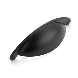 Ravinte 35 Pack 2-1/2" Drawer Pulls Flat Black Cabinet Cup Pulls Kitchen Hardware Cabinet Handles Drawer Handles Knobs 2-1/2 Inch Hole Center