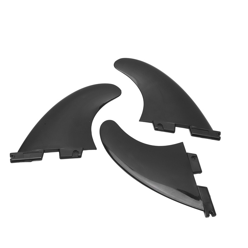3Pcs/Set Surfboard Fin PVC Fiberglass Longboard Ocean Broad Thruster Fins