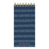 Blue Boho Stripe Undated Daily Agenda Notepad Planner