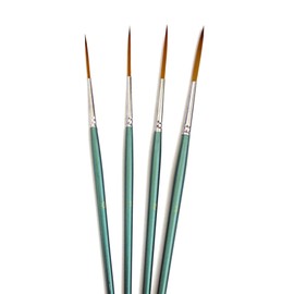 Studio 22 All Media Synthetic Rigger Brush Set of 4