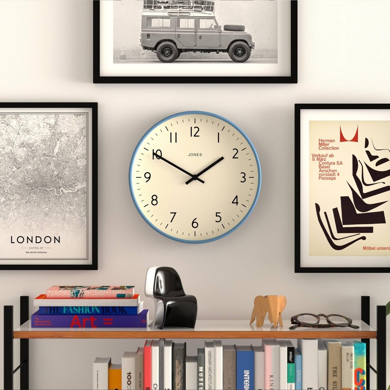 JONES CLOCKS® Studio Wall Clock | Modern Round Style |