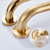 Inchant Solid Brass Grab Bar Bathroom Golden Hand Rail Shower