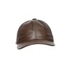 Real Leather Baseball Cap Adjustable Sports Casual Plain Summer Winter