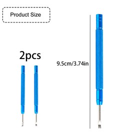 Tabanzhe 2 Pieces Watch Repair Tools - Sturdy and Durable Dismantling Hour Hand Remover Tools Comfortable Hold Professional Watchmaker Repair Puller (Blue)