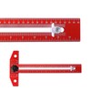 T Square Ruler Protractor for Crafting Aluminum Alloy Woodworking Scriber