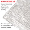 95% Aluminum Foil Shade Cloth Heavy Duty Shade Mesh Tarp
