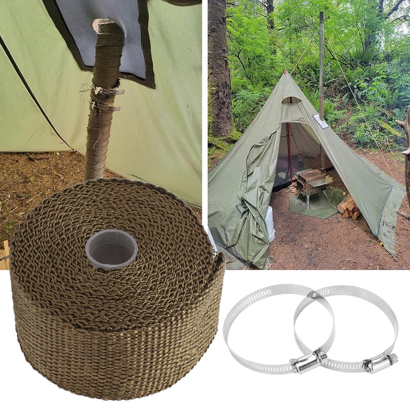Fireproof Pipe Wrap Basalt Fiber Heat Tape, Heat Resistants Pipe