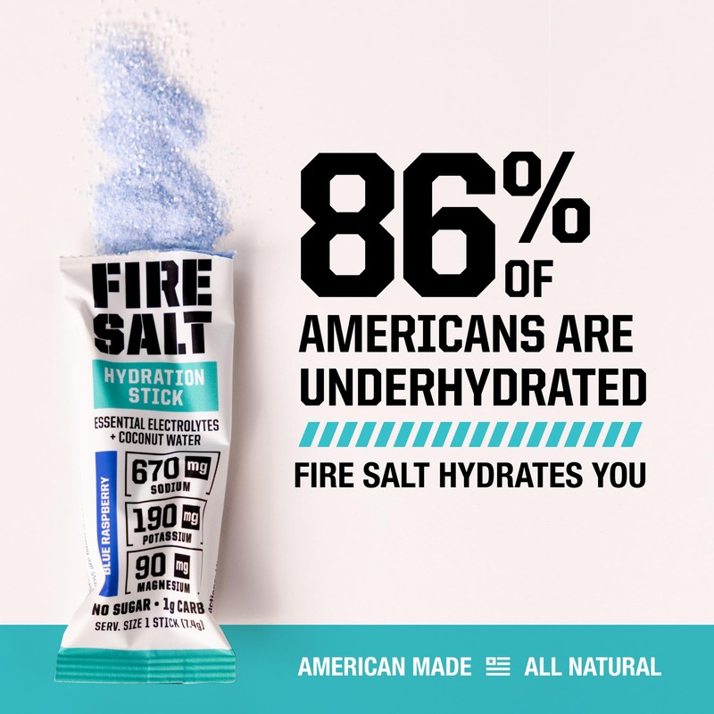 Fire Science Fire Salt Hydration Sticks, Electrolytes & Coconut Water,