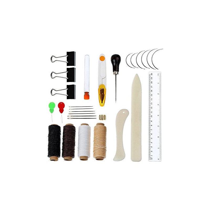Musuntas 28pcs Bookbinding Tools Starter Tools Set Bone Folder Paper