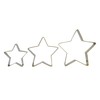 PME CH24CCC109 Christmas Cookie Cutters, Stars (Set of 3), Steel