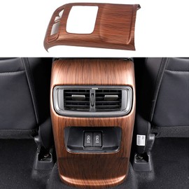Auto Parts Port Peach Wood Texture Rear Air Condition Vent Outlet Cover Trim, Fits for 2017-2022 Honda CR-V, 75083-W
