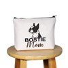 PYOUL Boston Terrier Lover Gift Bostie Mama Makeup Bag Boston