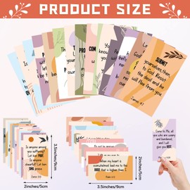 Estune 360 Pcs Scripture Cards Bible Verse Prayer Cards Christian for Women with Assorted Mini Inspirational Quotes Bible Gifts Encouragement for Men(Boho)