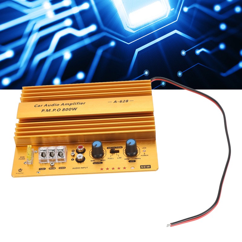 Car Amplifier Board 800W High Power Aluminum Alloy Powerful Bass