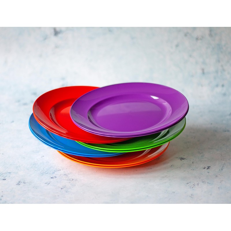 Harfield Green Pack of 4 Children's Dinner Dessert Plates 21.5cm
