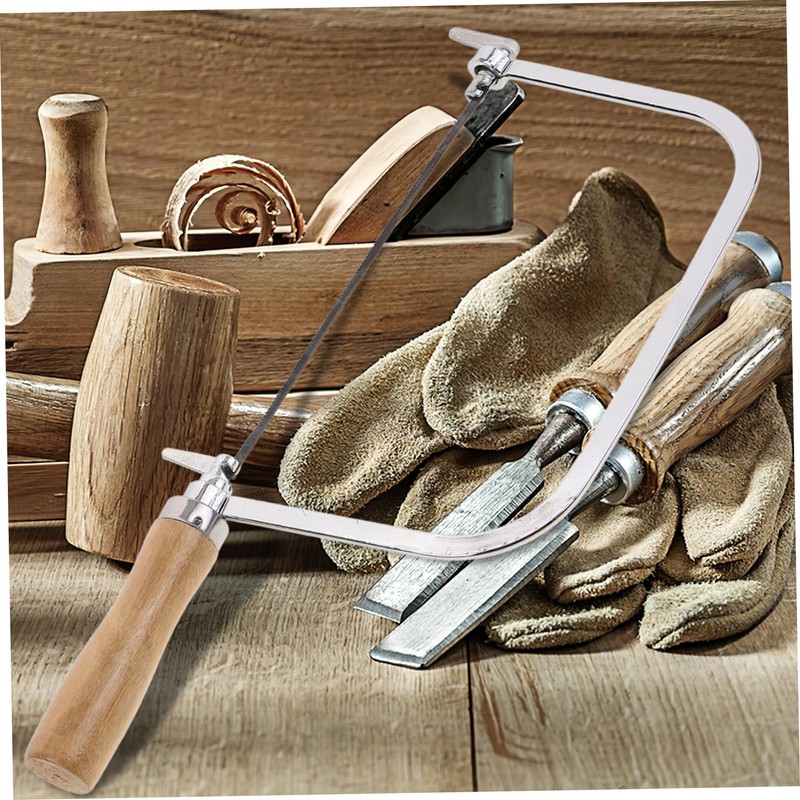 OSALADI 1set Coping Saw with Wooden Handle Lightweight Scroll Saw