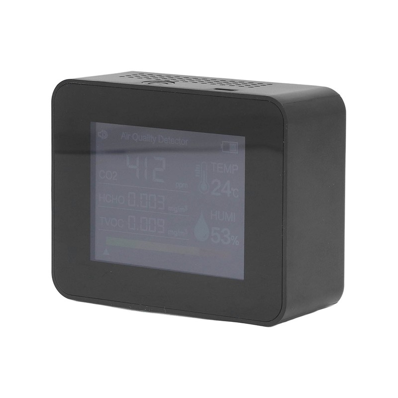 Portable Carbon Dioxide Detector USB Charging Temperature and Humidity Tester