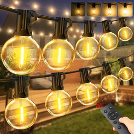Vanranger Festoon Outdoor Lights 65.5FT 20M G40 Garden Outside Festoon Lights Mains Powered with Remote Control for Gazebo Pergola