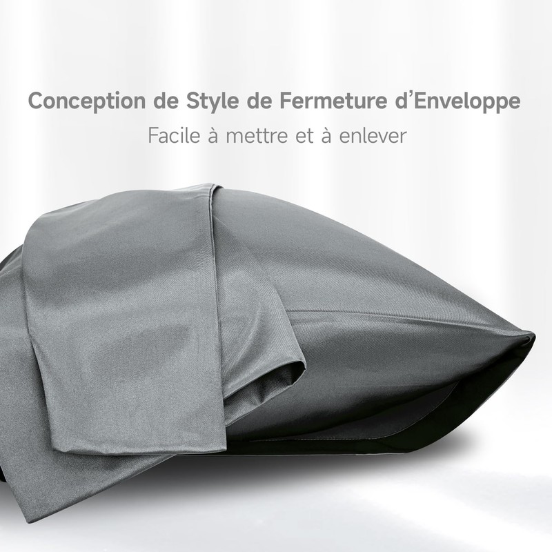 Pillowcase 60 x 60 cm Satin Very Soft 2 Pieces