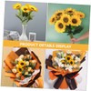 KOMBIUDA Sunflower Head Bouquet Box Pcs Soap Flowers Shower Decor