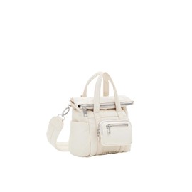 Desigual Women's BOLS_Basic Modular Accessories Nylon Across Body Bag, White, White