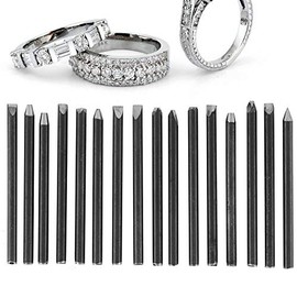 Kit de Equipo de Cincel de Yunque para Procesamiento de Joyería cincel grabado metal Metal Stamps Jewelry Herramientas de Tallado (paquete de 16) Metal Stamping Jewelry-Making Kits