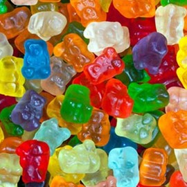 Gourmet (12 Flavors) Baby Gummy Bears 1LB Bag
