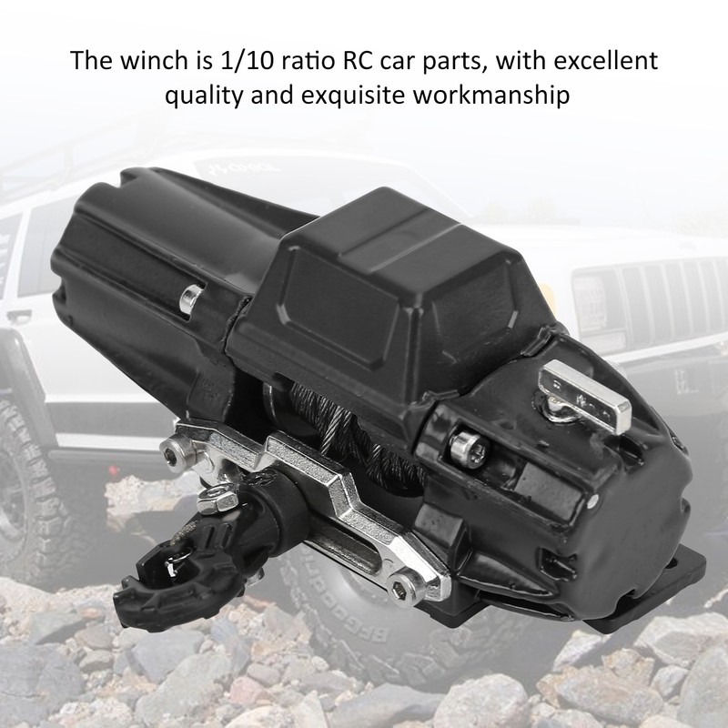 RC Car Single Motor Winch with Line for SCX10 90046/TRAXXAS