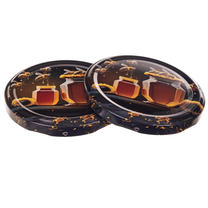 KADAX Screw Lids fi82 mm, Twist Off Lids Set Metal