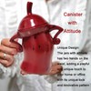Ylapagne Canister with Attitude, Creative Forked Waist Jars with Lids,