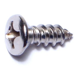 Unbranded #12 x 5/8" 18-8 Stainless Phillips Oval Sheet Metal Screws (50 pcs.)